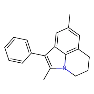 2,8-Dimethyl-1-phenyl-5,6-dihydro-4H-pyrrolo[3,2,1-ij]quinoline structure