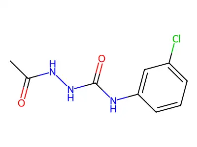 1-Acetyl-4-(3-chlorophenyl)semicarbazide structure