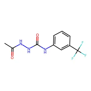 1-Acetyl-4-(3-trifluoromethylphenyl)semicarbazide structure