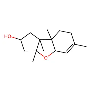 1H-Cyclopenta(b)benzofuran-2-ol, 2,3,3a,4a,7,8,8a,8b-octahydro-3a,6,8a,8b-tetramethyl- structure