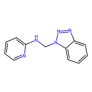 N-2-Pyridinyl-1H-benzotriazole-1-methanamine structure
