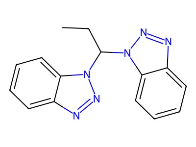 1-[1-(1H-1,2,3-Benzotriazol-1-yl)propyl]-1H-1,2,3-benzotriazole structure