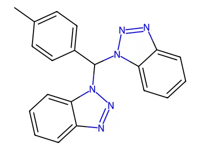 1-[1H-1,2,3-Benzotriazol-1-yl(4-methylphenyl)methyl]-1H-1,2,3-benzotriazole structure