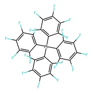 Plumbane, tetrakis(pentafluorophenyl)- structure