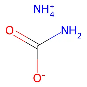 氨基甲酸铵 structure
