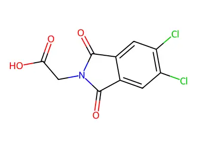 2-(5,6-dichloro-1,3-dioxo-2,3-dihydro-1H-isoindol-2-yl)acetic acid structure