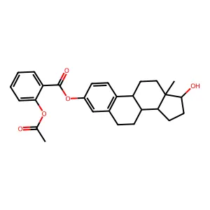 乙酰水杨酸雌二醇 structure