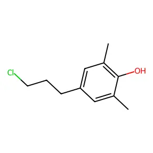 4-(3-Chloropropyl)-2,6-dimethylphenol structure
