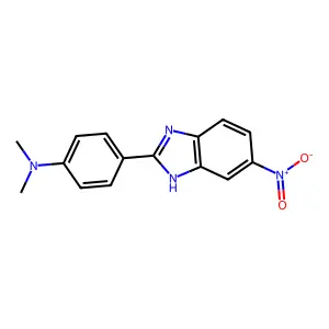N,N-Dimethyl-4-(6-nitro-1H-benzimidazol-2-yl)benzenamine structure