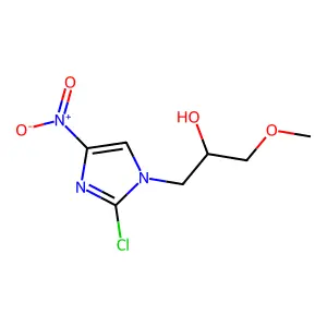 2-Chloro-alpha-(methoxymethyl)-4-nitro-1H-imidazole-1-ethanol structure