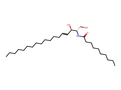 N-Decanoylsphingosine structure