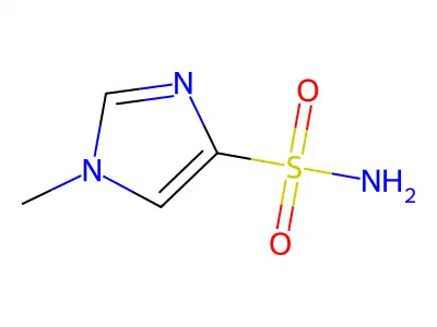 1-methyl-1H-imidazole-4-sulfonamide structure