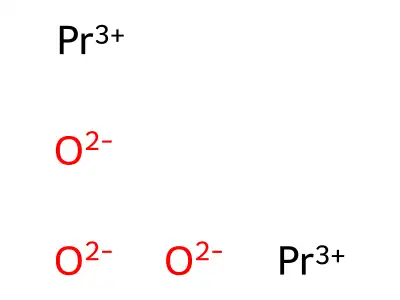 三氧化二鐠 structure