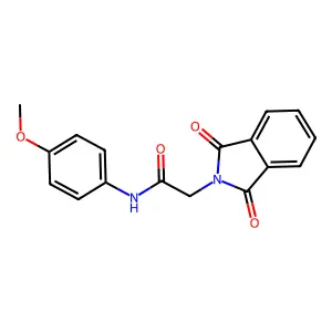 2-(1,3-dioxo-1,3-dihydro-2H-isoindol-2-yl)-N-(4-methoxyphenyl)acetamide structure