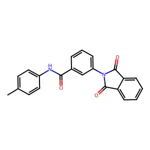 3-(1,3-dioxoisoindol-2-yl)-N-(4-methylphenyl)benzamide structure