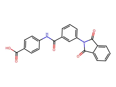 4-[[3-(1,3-dioxoisoindol-2-yl)benzoyl]amino]benzoic Acid structure