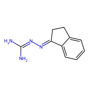 2-(2,3-Dihydroinden-1-ylideneamino)guanidine structure