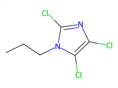 1H-Imidazole, 2,4,5-trichloro-1-propyl- structure