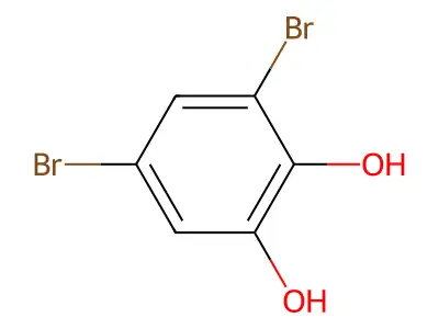 3,5-Dibromobenzene-1,2-diol structure