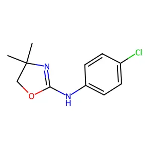 N-(4-chlorophenyl)-4,4-dimethyl-5H-1,3-oxazol-2-amine structure