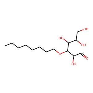 D-Glucose, 3-O-octyl- structure