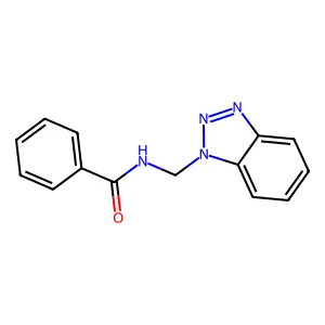 N-(1H-Benzotriazol-1-ylmethyl)benzamide structure