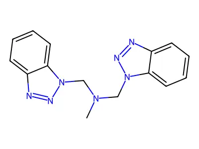 N-(1H-Benzotriazol-1-ylmethyl)-N-methyl-1H-benzotriazole-1-methanamine structure