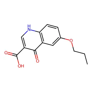 4-Hydroxy-6-propoxyquinoline-3-carboxylic acid structure