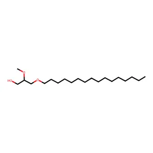 1-O-十六烷基-2-O-甲基甘油 structure
