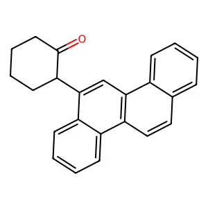 2-(6-Chrysenyl)cyclohexanone structure