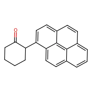 2-(1-Pyrenyl)cyclohexanone structure