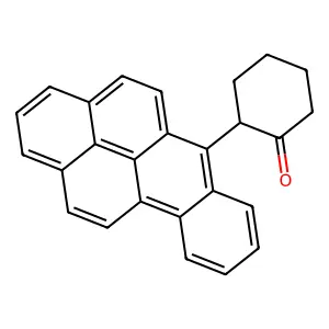 2-Benzo(a)pyren-6-ylcyclohexan-1-one structure