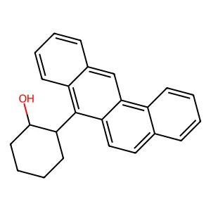 2-Benzo(b)phenanthren-7-ylcyclohexan-1-ol structure