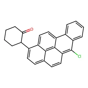 2-(6-Chlorobenzo(a)pyren-1-yl)cyclohexan-1-one structure