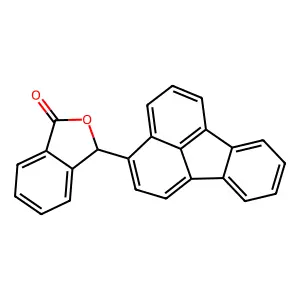 3-Fluoranthen-3-yl-3H-2-benzofuran-1-one structure