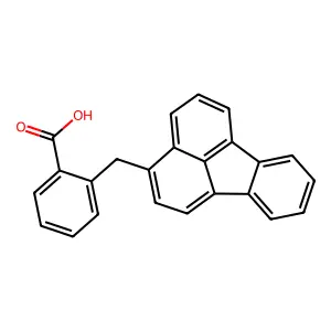 2-(fluoranthen-3-ylmethyl)benzoic Acid structure