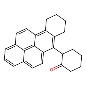 2-(7,8,9,10-Tetrahydrobenzo(a)pyren-6-yl)cyclohexan-1-one structure