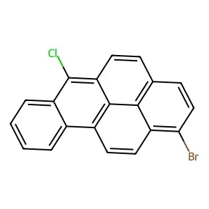 1-Bromo-6-chlorobenzo(a)pyrene structure