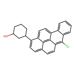 3-(6-Chlorobenzo(a)pyren-1-yl)cyclohexan-1-ol structure