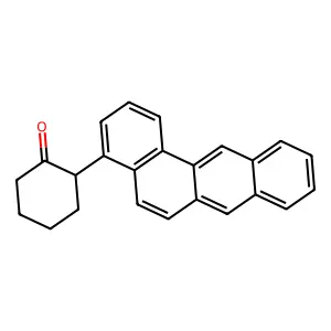2-Benzo(a)anthracen-4-ylcyclohexan-1-one structure