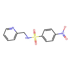 4-nitro-N-(pyridin-2-ylmethyl)benzenesulfonamide structure