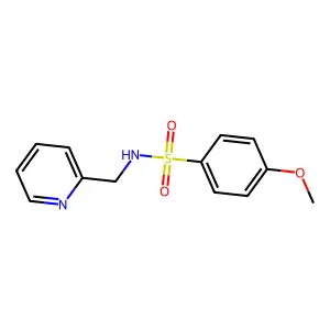 4-Methoxy-N-pyridin-2-ylmethyl-benzenesulfonamide structure