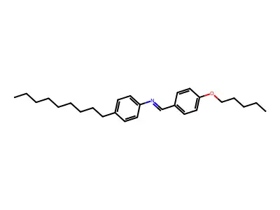 N-(4-nonylphenyl)-1-(4-pentoxyphenyl)methanimine structure