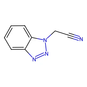 2-(1H-1,2,3-benzotriazol-1-yl)acetonitrile structure
