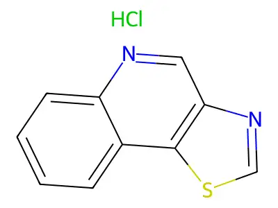 Thiazolo(4,5-c)quinoline, monohydrochloride structure