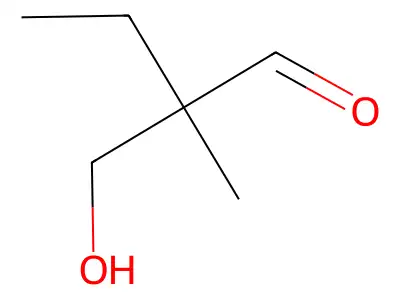 2-(Hydroxymethyl)-2-methylbutanal structure