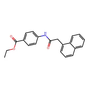 Ethyl 4-(2-naphthylacetylamino)benzoate structure