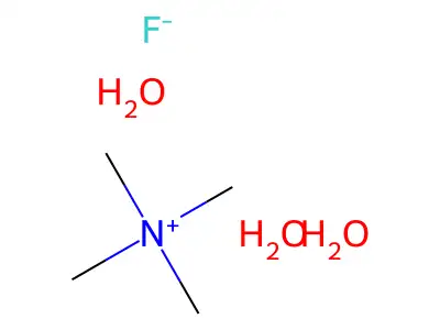 Tetramethylammonium fluoride trihydrate structure
