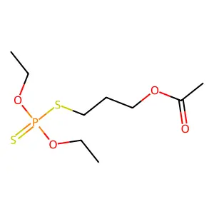 3-diethoxyphosphinothioylsulfanylpropyl Acetate structure