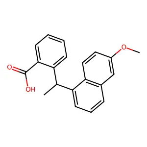 2-[1-(6-甲氧基萘-1-基)乙基]苯甲酸 structure